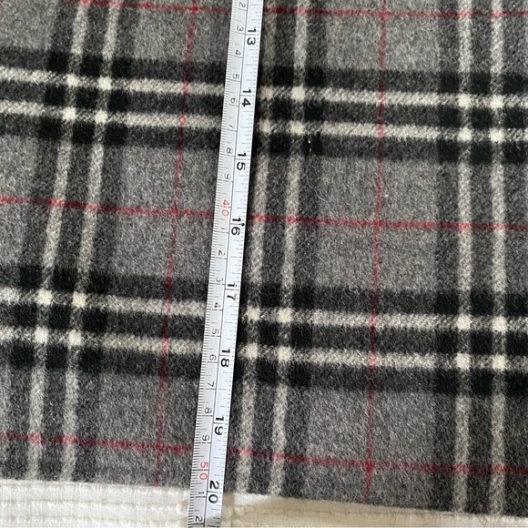 Wool Plaid Wrap Skirt Carole Little 2P Petite - Picture 11 of 13